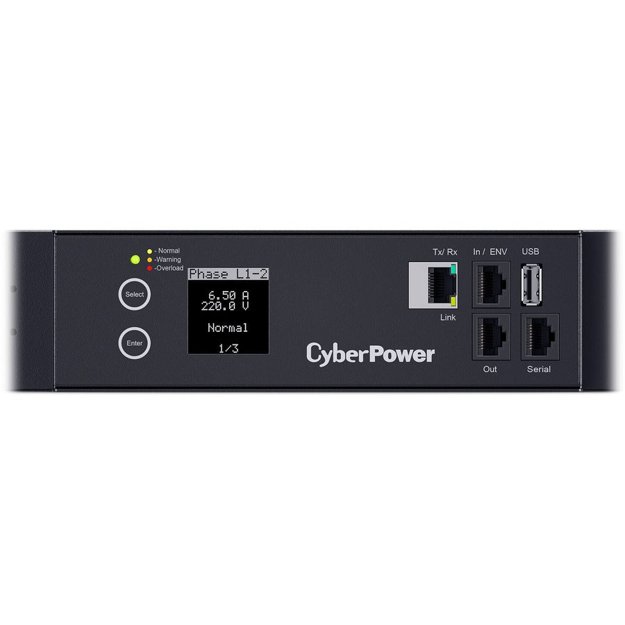 CyberPower PDU33108 3 Phase 200 - 240 VAC 50A Monitored PDU PDU33108