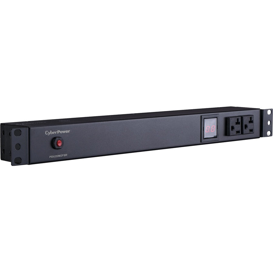 CyberPower PDU20M2F8R avec compteur, 10 prises, PDU PDU20M2F8R