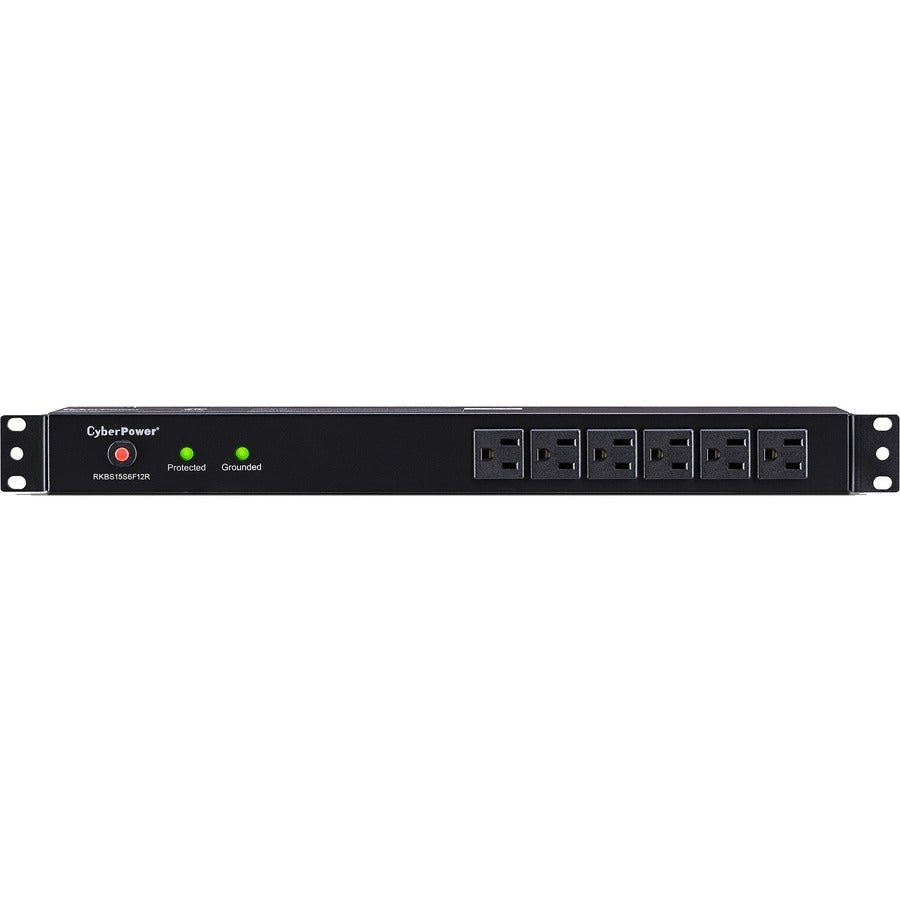 CyberPower Rackbar Surge Suppressor RM 1U RKBS15S6F12R 15A 18-Outlet RKBS15S6F12R