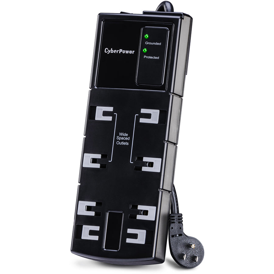 CyberPower CSB806 Essential 8-Outlets Surge Suppressor 6FT Cord CSB806
