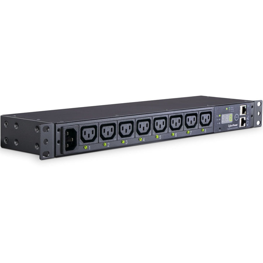 PDU commuté CyberPower RM 1U PDU20SWHVIEC8FNET 20A 8 prises PDU20SWHVIEC8FNET