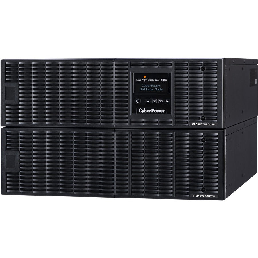 CyberPower OL6000RT3UPDU 6KVA Online UPS 6U Maintenance Bypass HW-I/O 200-240V RT 3YR WTY OL6000RT3UPDU