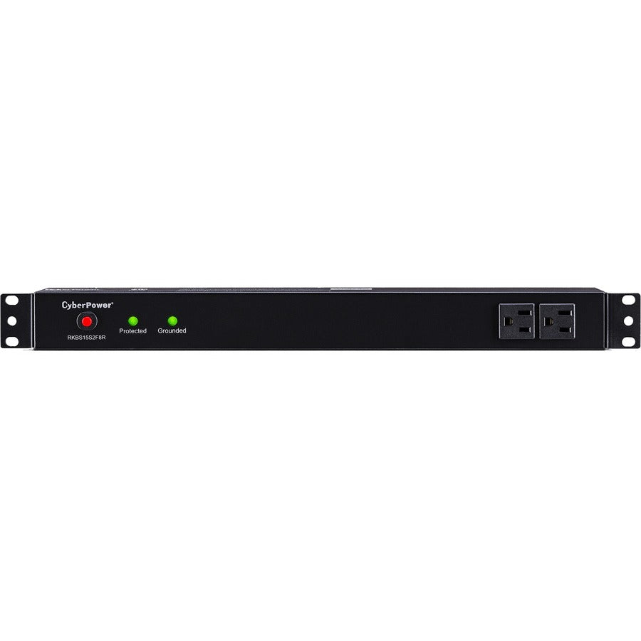 CyberPower Rackbar Surge Suppressor RM 1U RKBS15S2F8R 15A 10-Outlet RKBS15S2F8R