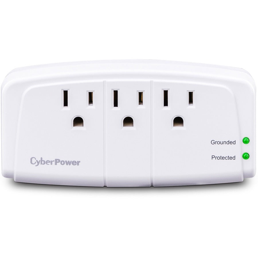 CyberPower CSB300W Essential 3-Outlets Surge Suppressor Wall Tap Plug - Plain Brown Boxes CSB300W