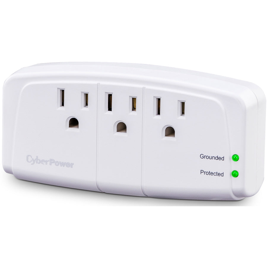 CyberPower CSB300W Essential 3-Outlets Surge Suppressor Wall Tap Plug - Plain Brown Boxes CSB300W