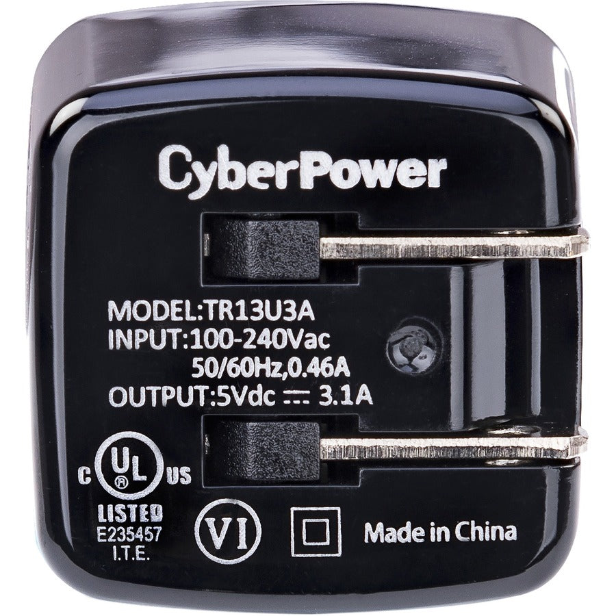 CyberPower TR13U3A USB Charger with 3 Type A Ports TR13U3A