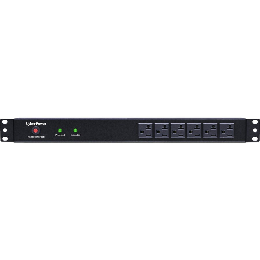 CyberPower Rackbar Surge Suppressor RM 1U RKBS20ST6F12R 20A 18-Outlet RKBS20ST6F12R