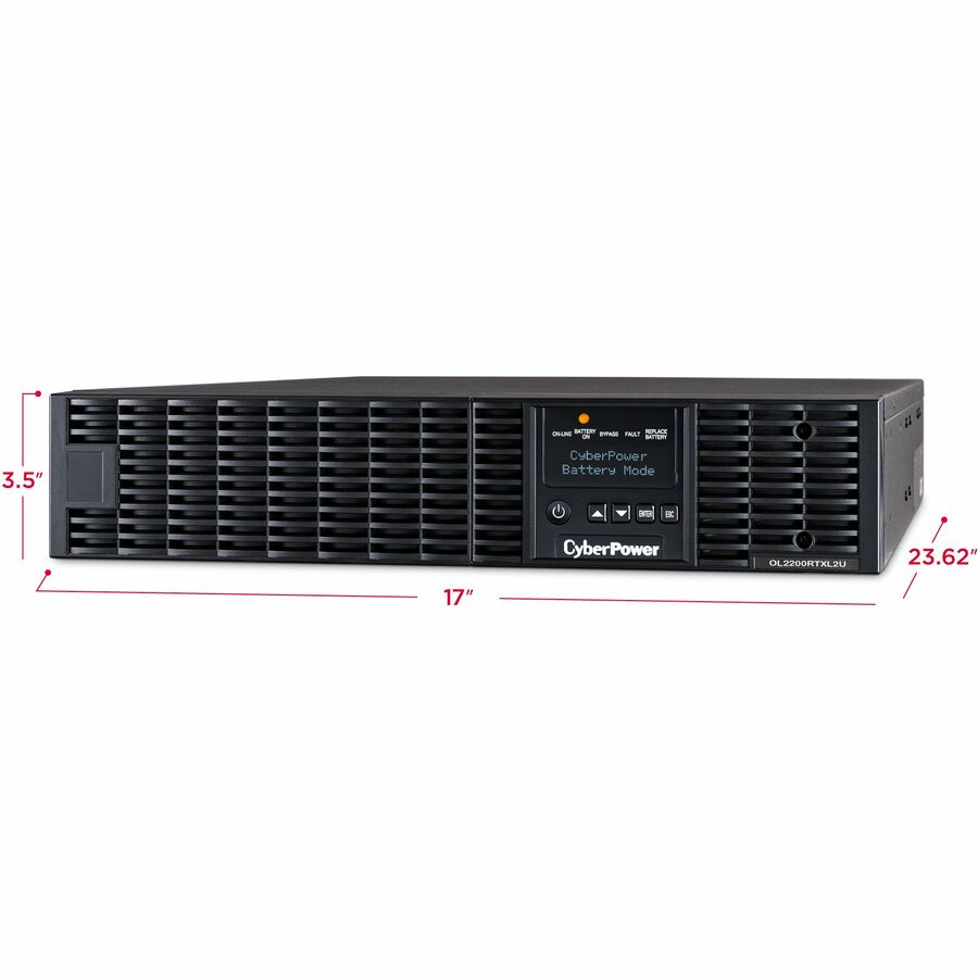 CyberPower UPS Systems OL2200RTXL2U Smart ApCyberPower OL2200RTXL2U Smart App Online UPS Systemsp Online -  Capacity: 2200 VA / 1800 W OL2200RTXL2U