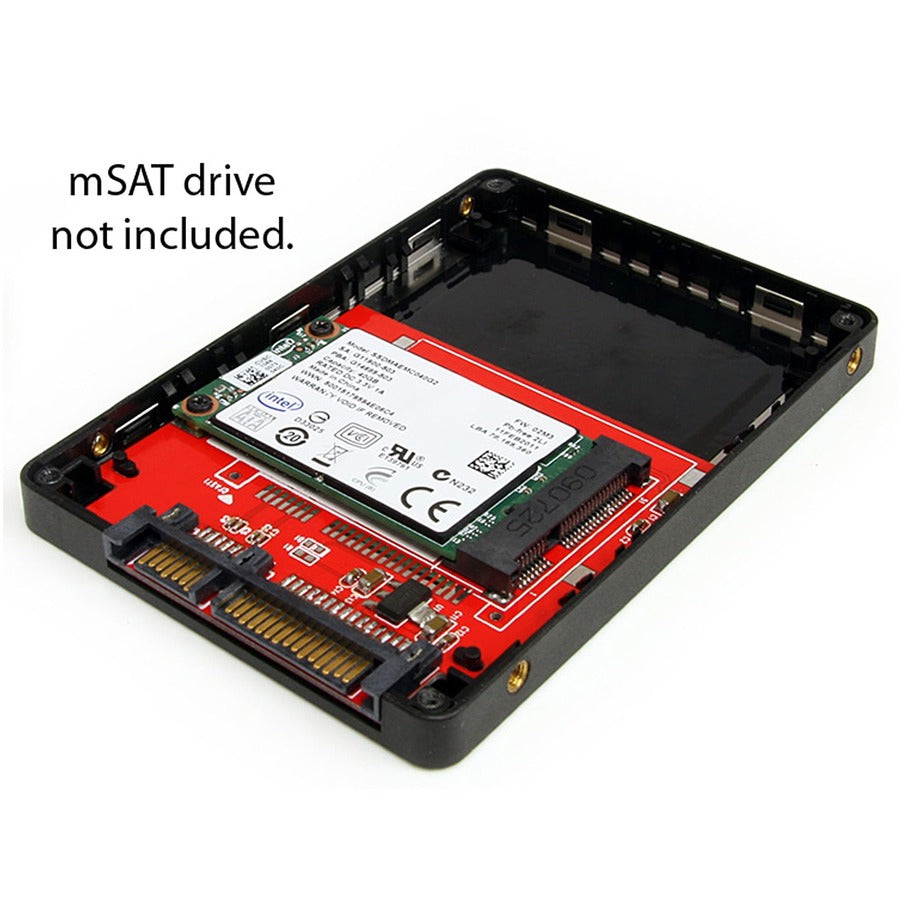 StarTech.com Boîtier adaptateur SATA vers Mini SATA SSD 2,5 pouces SAT2MSAT25