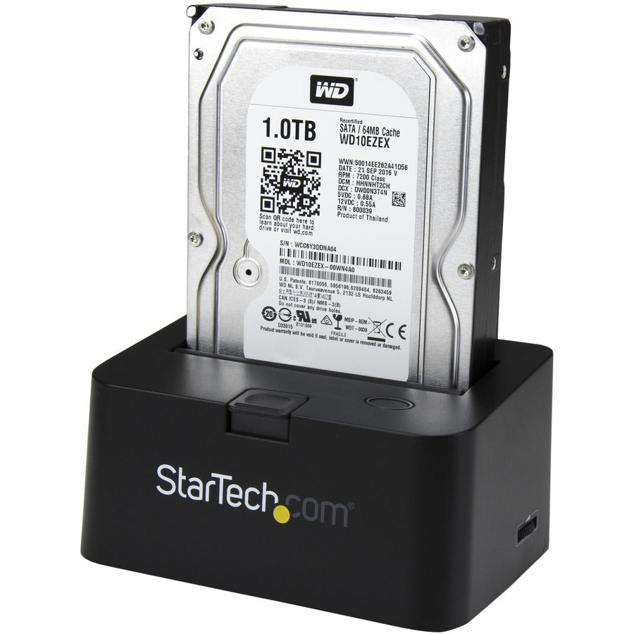 StarTech.com External docking station for 2.5in or 3.5in SATA III hard drives - eSATA or USB 3.0 with UASP SDOCKU33EF