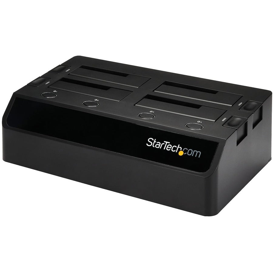 StarTech.com 4-Bay USB 3.0 to SATA Hard Drive Docking Station, 2.5/3.5" SATA III (6Gbps) SSD/HDD Dock, USB Hard Drive Bay, Top-Loading SDOCK4U33