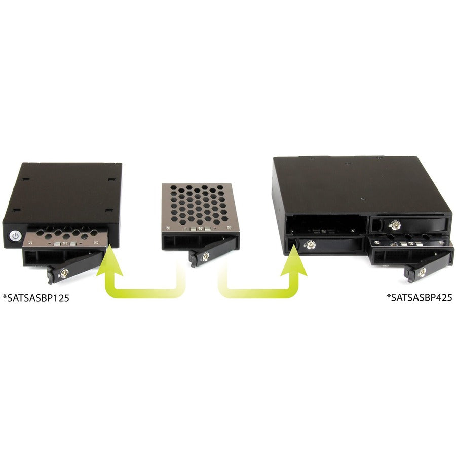 StarTech.com Mobile Rack Backplane for 2.5in SATA/SAS Drive - Supports SAS II & SATA III (6 Gbps) SATSASBP125