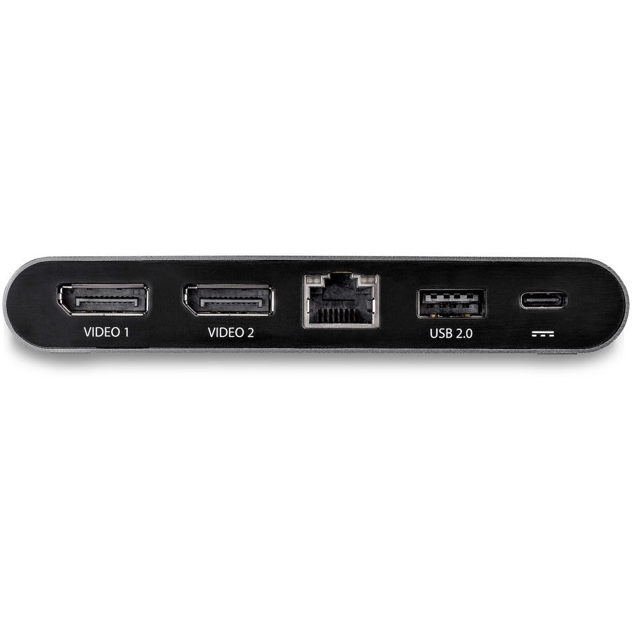 StarTech.com Station d'accueil USB C - Station d'accueil DisplayPort double moniteur 4K - Passthrough d'alimentation 100 W, GbE, 2x USB-A - Adaptateur multiport DK30C2DAGPD