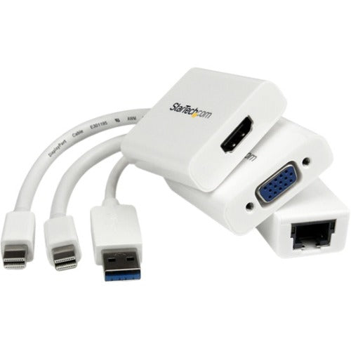 StarTech.com Kit d'accessoires pour Macbook Air - Adaptateur MDP vers VGA / HDMI et USB 3.0 Gigabit Ethernet MACAMDPGBK