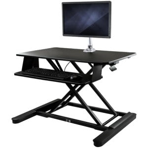 StarTech.com Convertisseur de bureau assis-debout avec bras pour écran - 35" de large - Solution de bureau debout réglable en hauteur - Bras pour écran jusqu'à 30" BNDSTSLGPVT