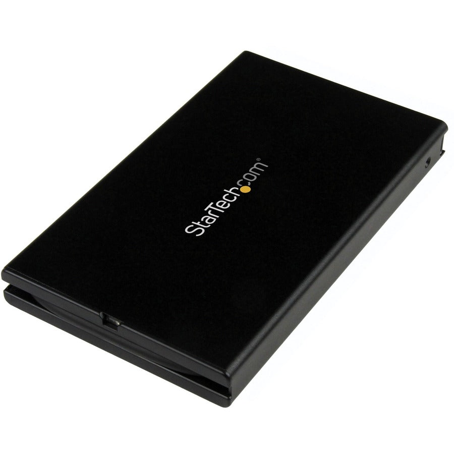 StarTech.com USB-C External Hard Drive Enclosure - USB 3.1 Type C - Integrated USB C Cable - SATA 6Gpbs - SSD/HDD Enclosure S251BU31C3CB