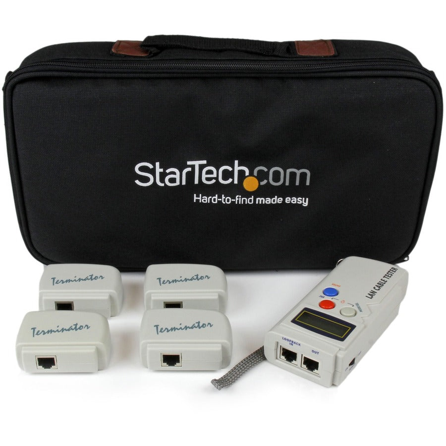 StarTech.com StarTech.com Testeur de câble réseau professionnel RJ45 avec 4 prises de bouclage à distance - Testeur de câble LAN professionnel - Appareil de test réseau - Token Ring LANTESTPRO