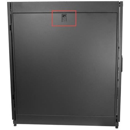 StarTech.com Armoire rack serveur 25U - 4 montants réglables en profondeur 7-35" Boîtier réseau/données/informatique roulant ventilé et verrouillable avec roulettes/gestion des câbles RK2537BKM