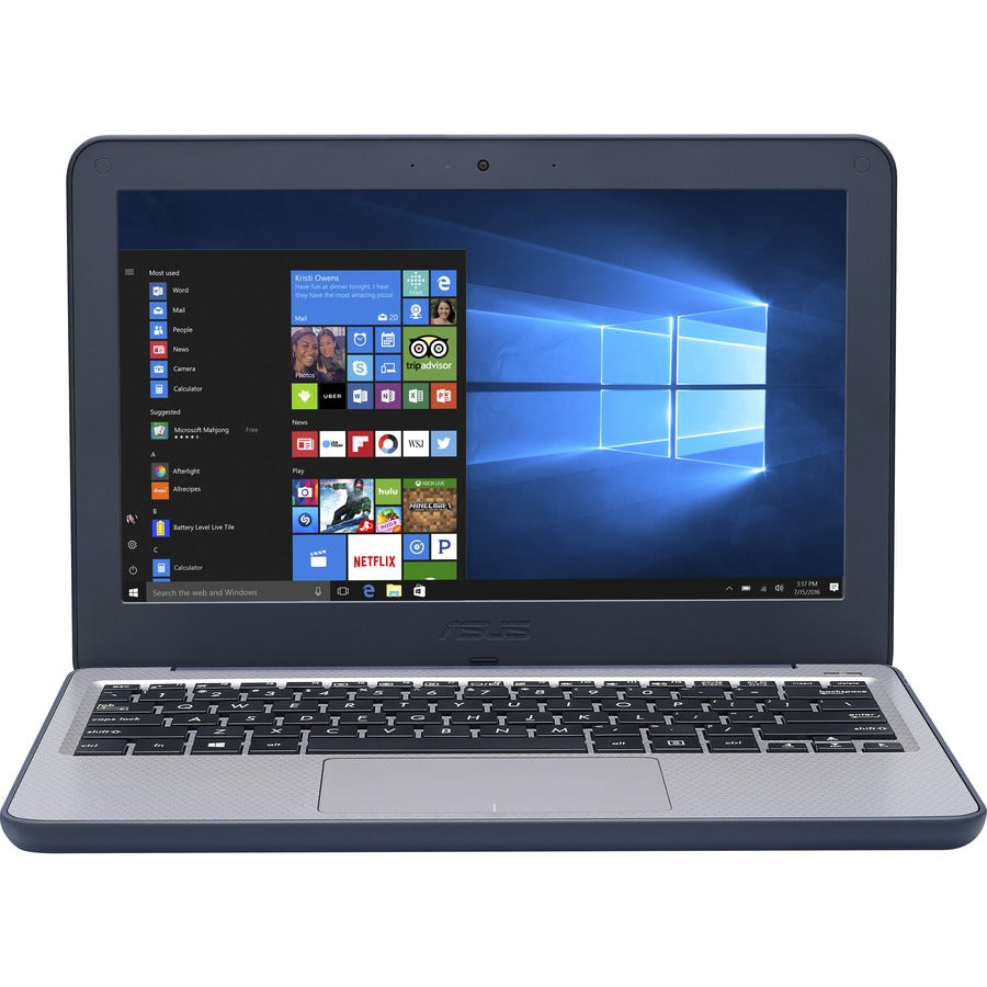 Asus VivoBook W202 W202NA-C1-CA 11.6" Netbook - HD - 1366 x 768 - Intel Celeron N3350 Dual-core (2 Core) 1.10 GHz - 4 GB RAM - 64 GB Flash Memory - Dark Blue W202NA-C1-CA