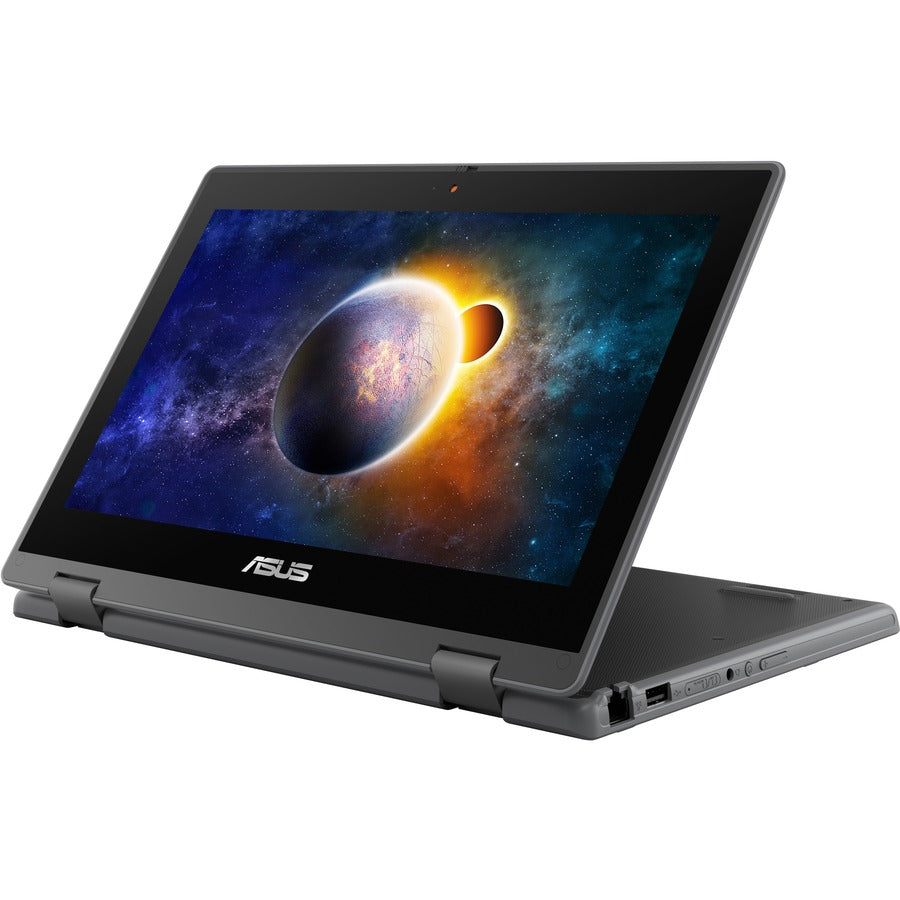 Asus BR1100F BR1100FKA-YS02T 11.6" Touchscreen Rugged Notebook - HD - 1366 x 768 - Intel Celeron N4500 Dual-core (2 Core) 1.10 GHz - 4 GB RAM - 64 GB Flash Memory - Dark Gray BR1100FKA-YS02T