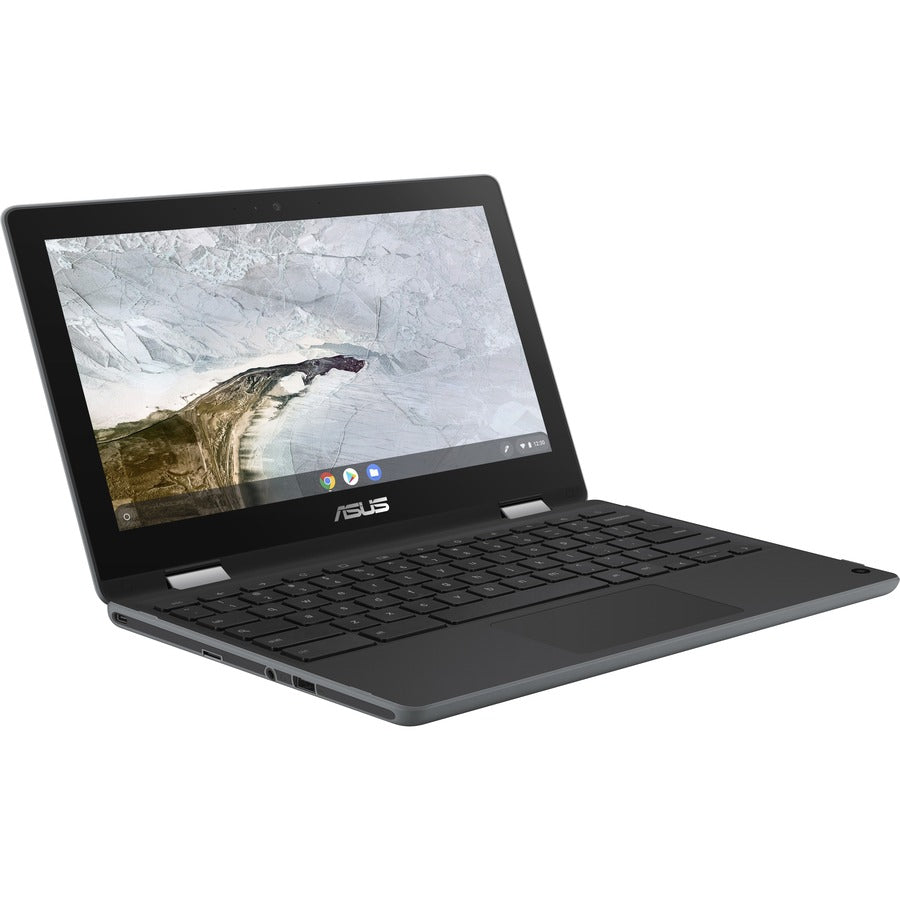 Asus Chromebook Flip C214 C214MA-C1R-CA Chromebook 2 en 1 robuste à écran tactile 11,6" - HD - 1366 x 768 - Intel Celeron N4020 Dual-core (2 Core) 1,10 GHz - 4 Go de RAM - 32 Go de mémoire Flash - Gris foncé C214MA- C1R-CA