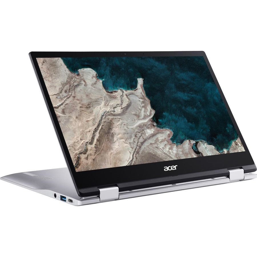 Acer Chromebook Spin 513 CP513-1HL CP513-1HL-S4XG Écran tactile 13,3" Chromebook 2 en 1 - Full HD - 1920 x 1080 Kryo 468 Octa-core (8 Core) 2,10 GHz - 8 Go RAM - 128 Go Mémoire Flash - Argent pur NX .HX1AA.003