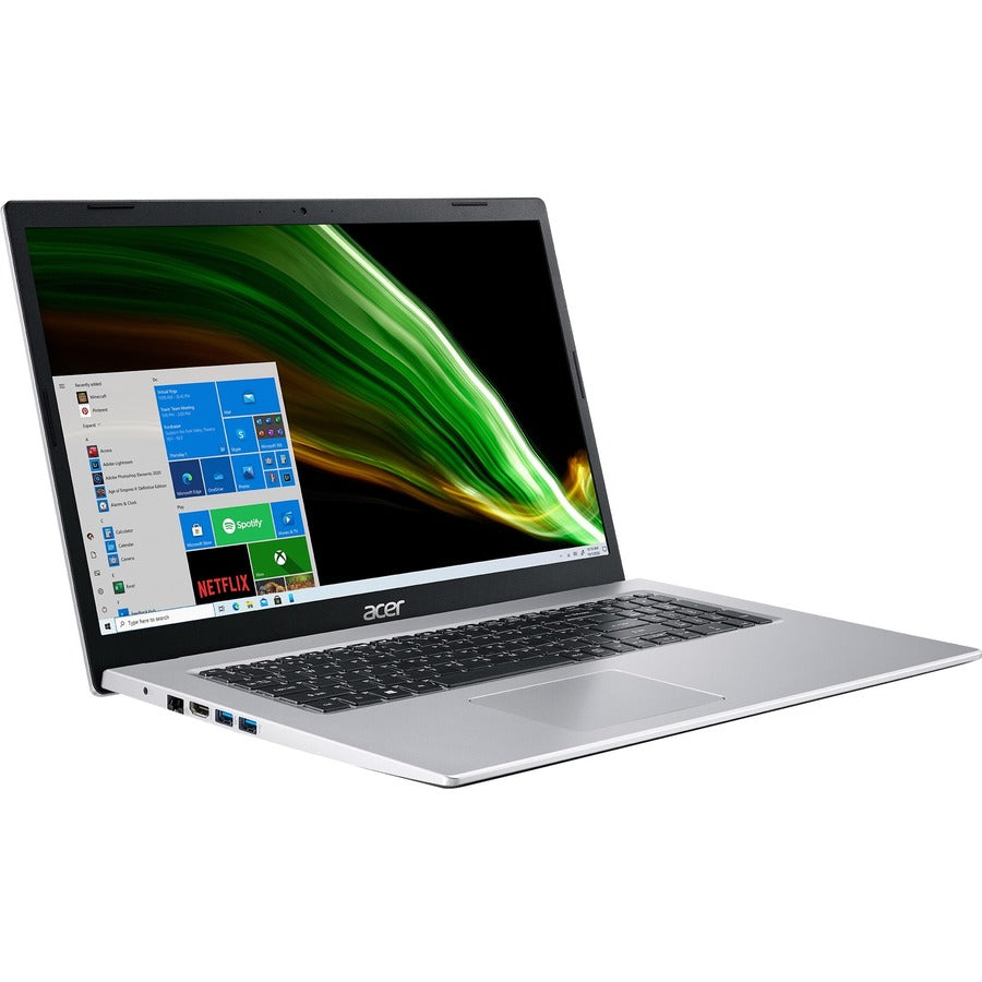 Acer Aspire 3 A317-53 A317-53-53G2 17.3" Notebook - HD+ - 1600 x 900 - Intel Core i5 11th Gen i5-1135G7 Quad-core (4 Core) 2.40 GHz - 8 GB RAM - 512 GB SSD - Pure Silver NX.AD0AA.003