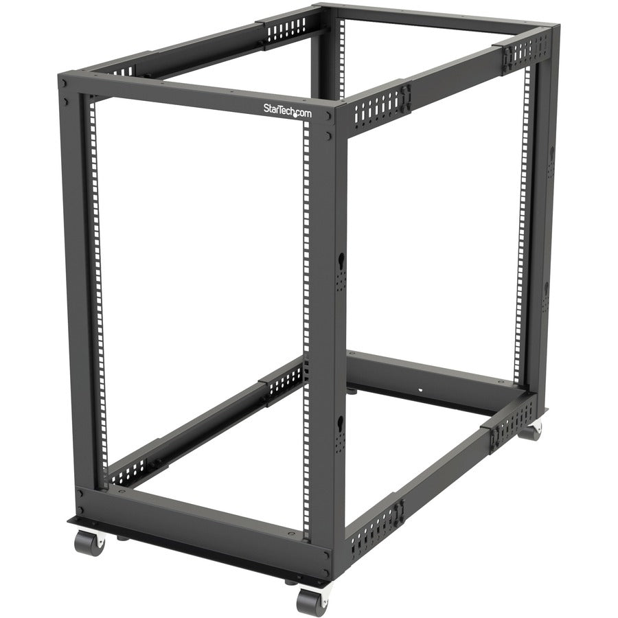 StarTech.com 18U 19" Open Frame Server Rack - 4 Post, Adjustable Depth 22 to 40" - Mobile Network Equipment Rack - HP ProLiant ThinkServer 4POSTRACK18U