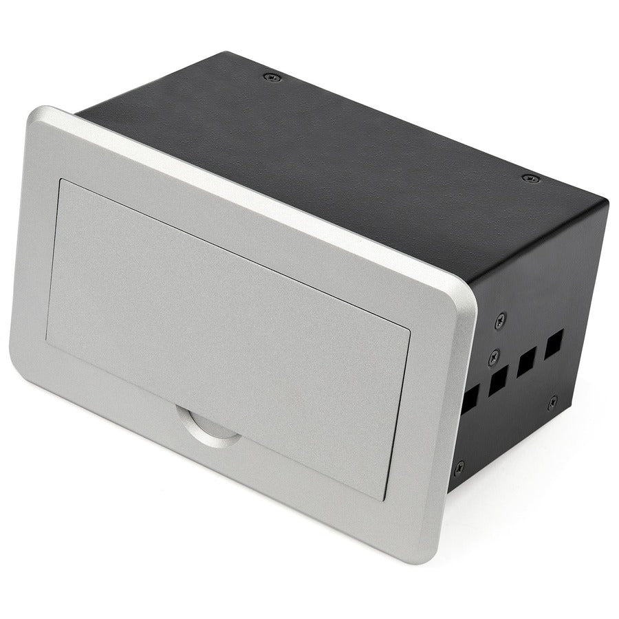StarTech.com Conference Table Connectivity Box for A/V - USB Charging - LAN - HDMI / VGA / DisplayPort Inputs - HDMI Output - 4K BOX4HDECP2