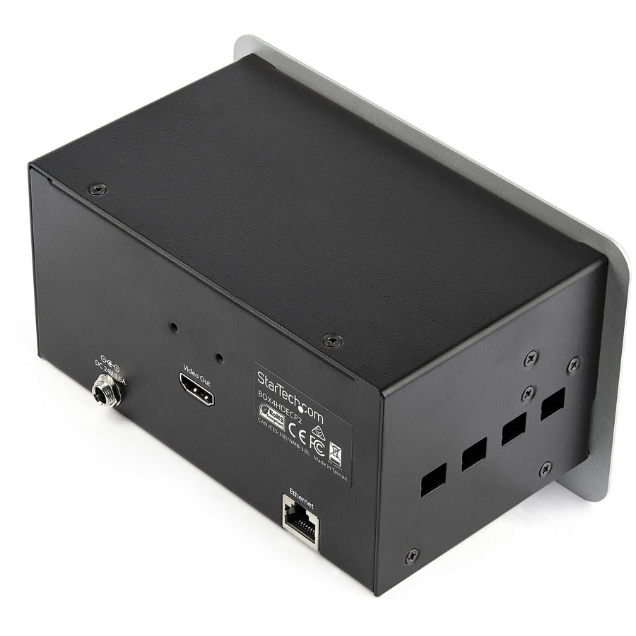 StarTech.com Conference Table Connectivity Box for A/V - USB Charging - LAN - HDMI / VGA / DisplayPort Inputs - HDMI Output - 4K BOX4HDECP2