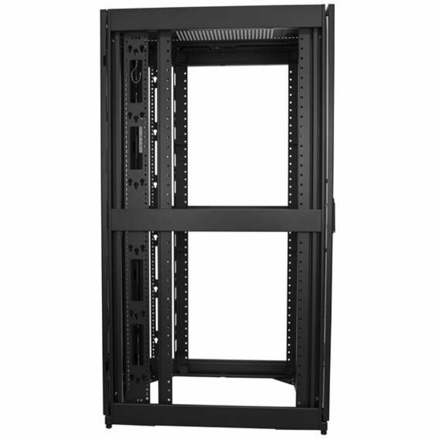 StarTech.com Armoire rack de serveur 42U 19" / 4 montants réglables de profondeur 3-35" Boîtier ventilé pour équipement informatique/réseau de données à verrouillage mobile avec roulettes RK4242BK24