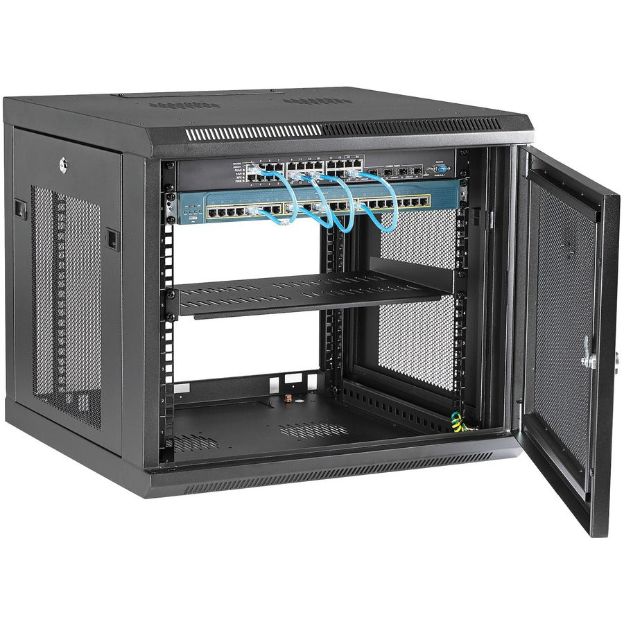 StarTech.com 9U Wallmount Server Rack Cabinet - Wallmount Network Cabinet - Up to 19 in. Deep RK920WALM