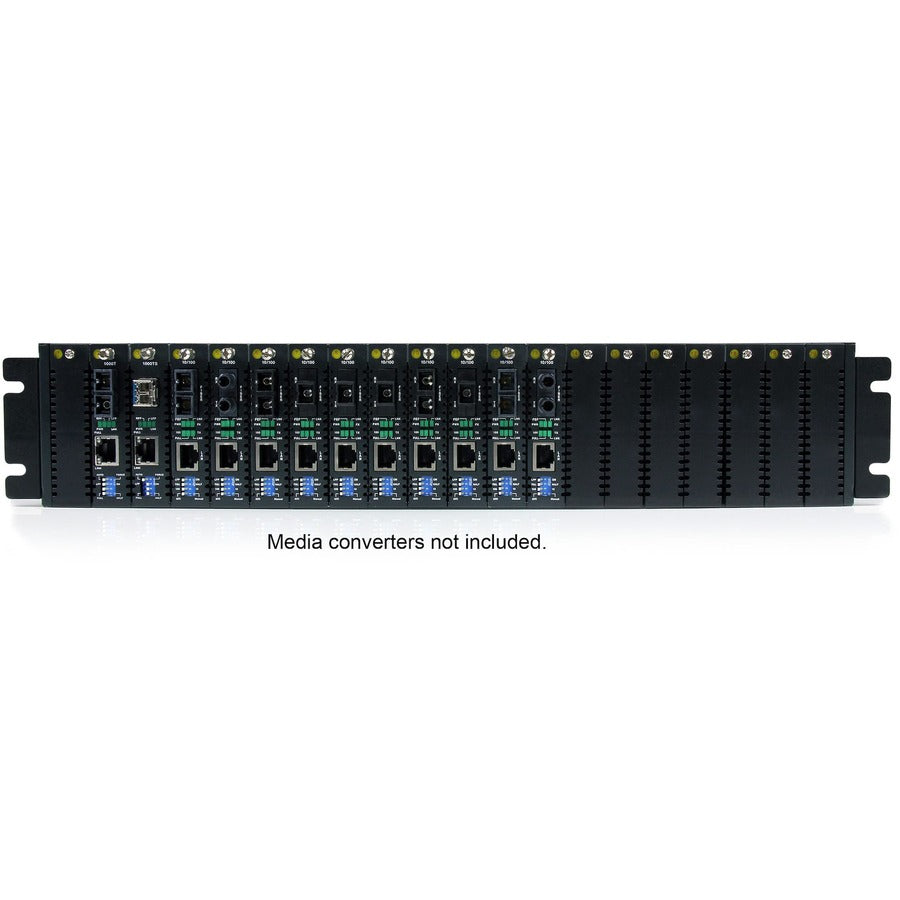 StarTech.com Châssis de convertisseur de média à montage en rack 2U à 20 emplacements pour ET Series 2 ETCHS2U