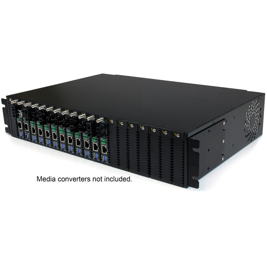 StarTech.com Châssis de convertisseur de média à montage en rack 2U à 20 emplacements pour ET Series 2 ETCHS2U