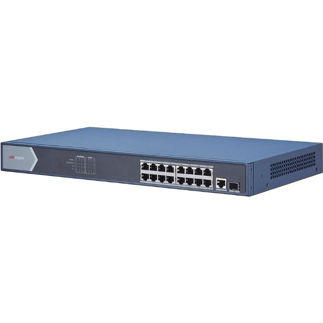 Commutateur PoE non géré Gigabit Hikvision 16 ports DS-3E0518P-E