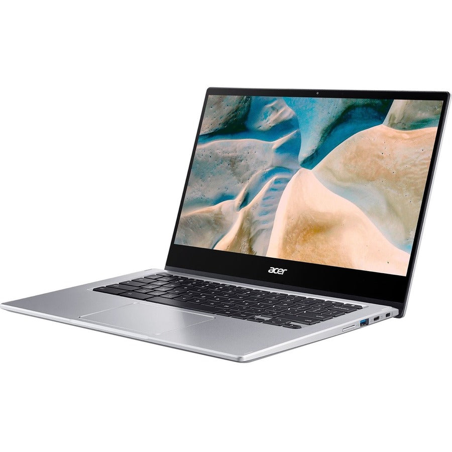 Acer Chromebook Spin 514 CP514-1H CP514-1H-R8AL Écran tactile 14" Chromebook 2 en 1 - Full HD - 1920 x 1080 - AMD Athlon Silver 3050C Dual-core (2 Core) 2,30 GHz - 4 Go de RAM - 64 Go de mémoire Flash - Argent pur NX.A4AAA.003