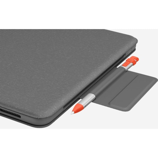Logitech Folio Touch Keyboard/Cover Case (Folio) Apple, Logitech iPad Air (4th Generation) Tablet - Oxford Gray 920-009952