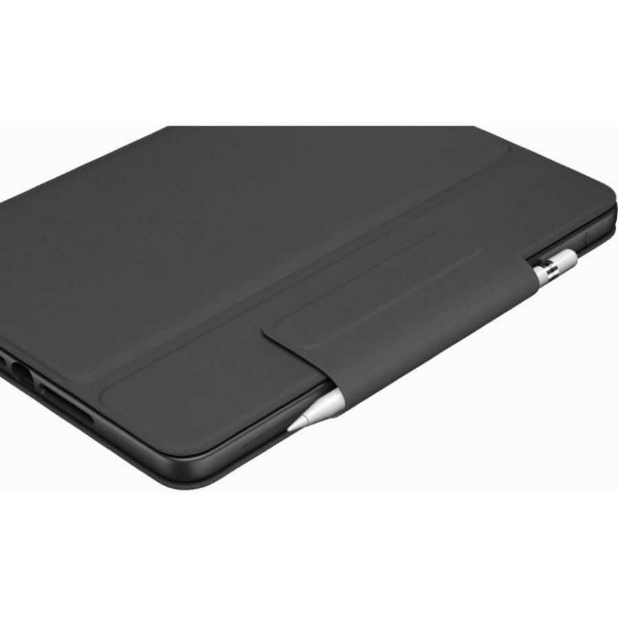 Logitech Rugged Folio Keyboard/Cover Case (Folio) Apple, Logitech iPad (7th Generation) Tablet - Graphite 920-009312