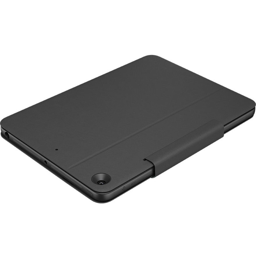 Logitech Rugged Folio Keyboard/Cover Case (Folio) Apple, Logitech iPad (7th Generation) Tablet - Graphite 920-009312