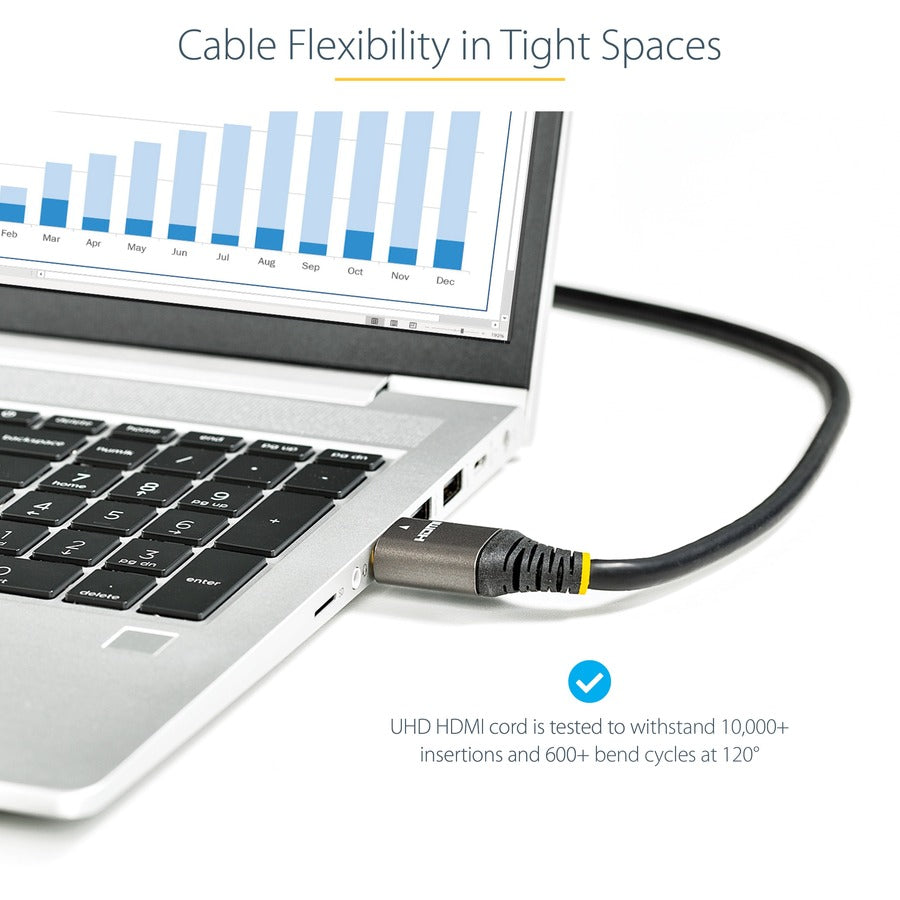 StarTech.com Câble HDMI 2.1 de 5 m, câble HDMI ultra haut débit certifié 48 Gbit/s, 8K 60 Hz/4K 120 Hz HDR10+, câble HDMI 8K, moniteur/écran HDMM21V5M