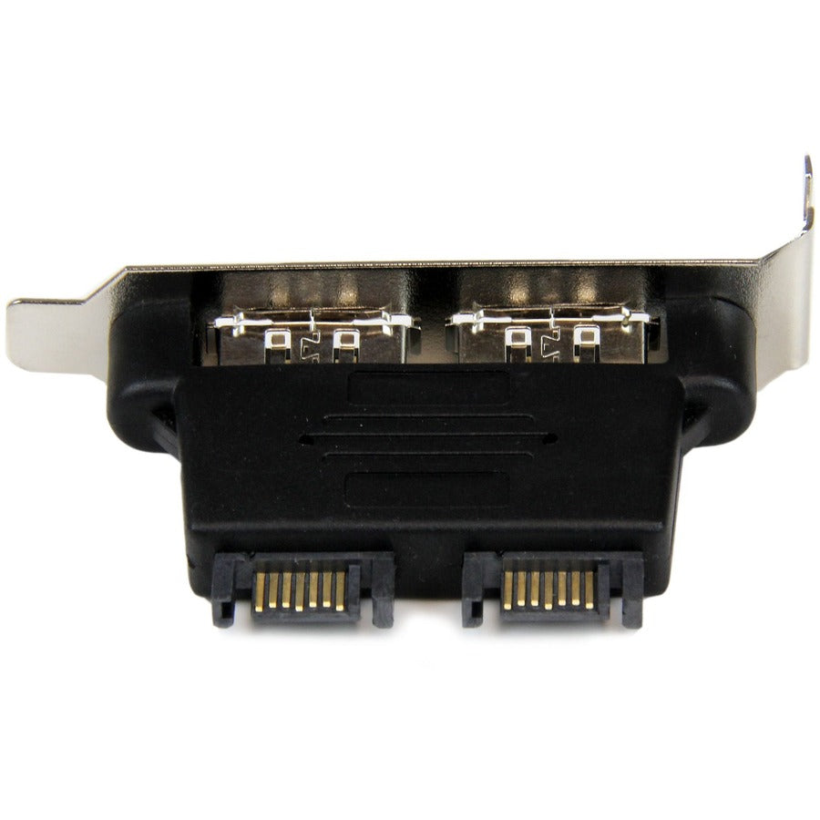 StarTech.com 2 Port Low Profile SATA to eSATA Plate Adapter - F/M ESATAPLT2LPM