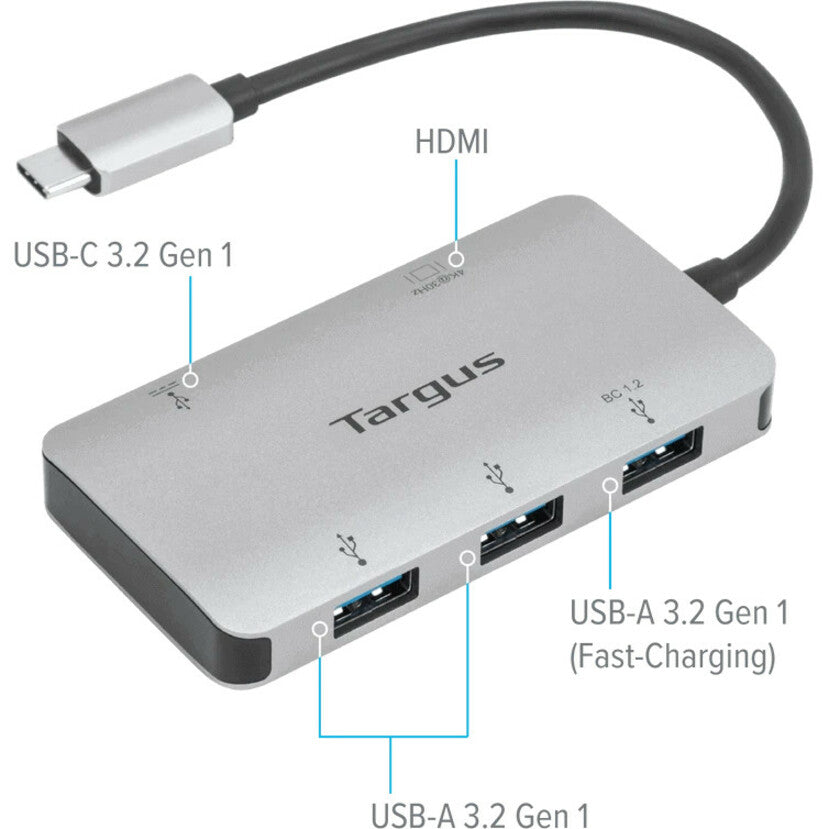 Targus USB-C Multi-Port Single Video 4K HDMI Adapter with 100W PD Pass-Thru ACA958USZ