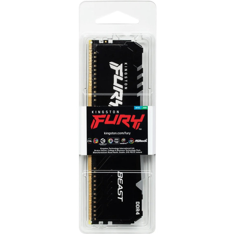 Kit de mémoire SDRAM DDR4 Kingston FURY Beast 32 Go (4 x 8 Go) KF432C16BBAK4/32