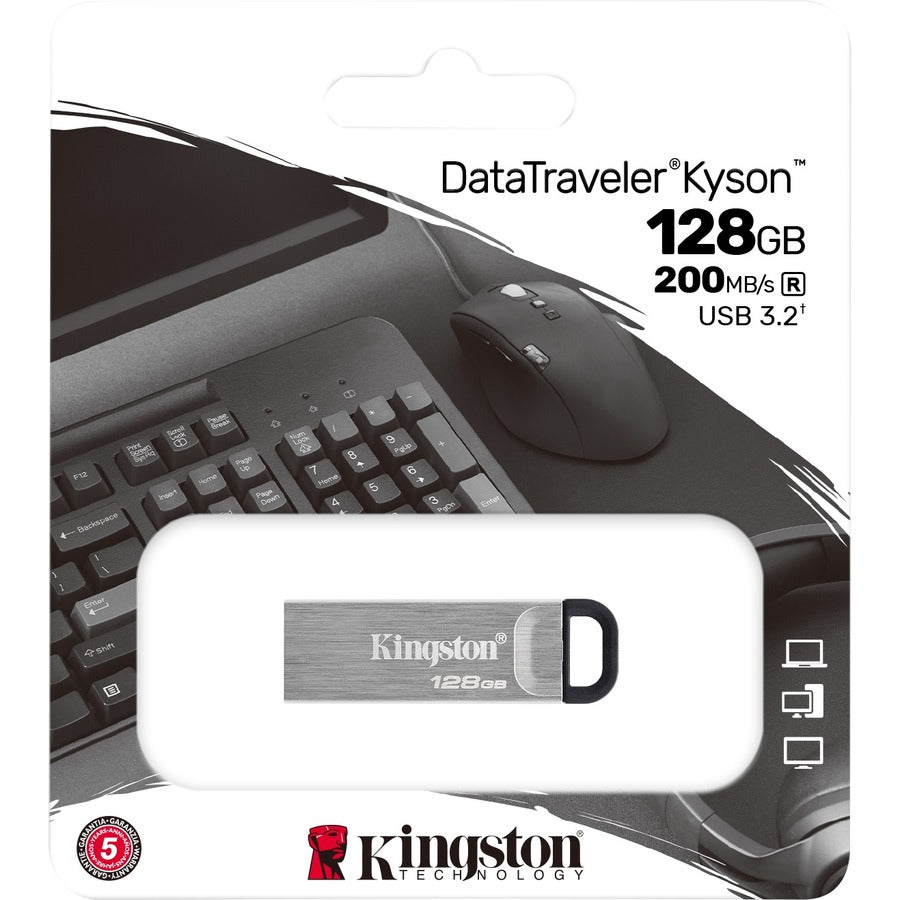 Kingston DataTraveler Kyson 128GB USB 3.2 (Gen 1) Type A Flash Drive DTKN/128GB