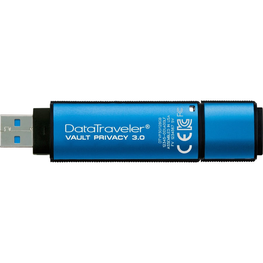 Kingston DataTraveler Vault Privacy 3.0 128GB USB 3.0 Flash Drive DTVP30/128GB