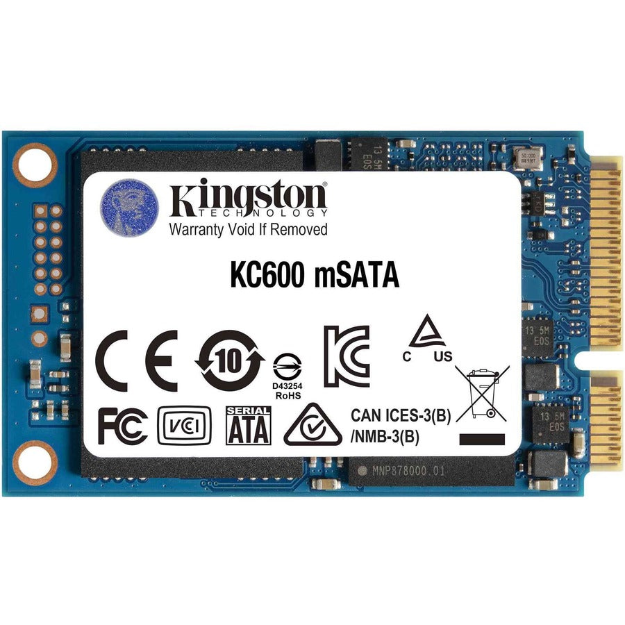 Kingston KC600 256 GB Solid State Drive - mSATA Internal - SATA (SATA/600) SKC600MS/256G