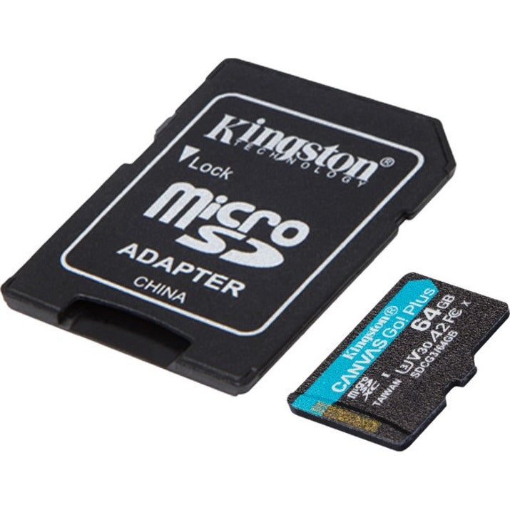 Kingston Canvas Go! Plus 64 GB Class 10/UHS-I (U3) microSDXC SDCG3/64GB