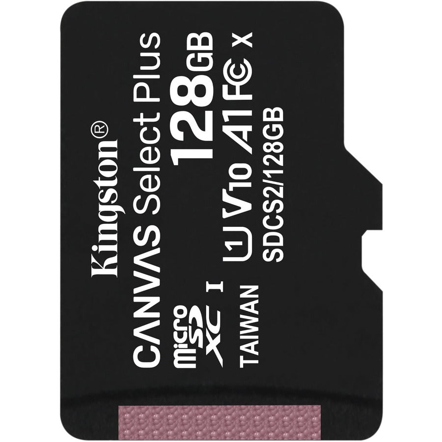 Kingston Canvas Select Plus 128 GB Class 10/UHS-I (U1) microSDXC - 1 Pack SDCS2/128GBSP