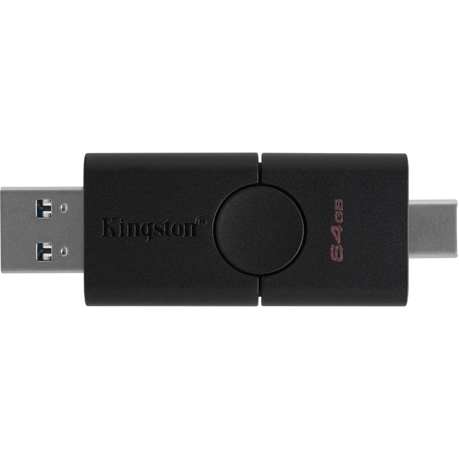 Kingston DataTraveler Duo USB-A and USB-C Connector Flash Drive DTDE/64GB