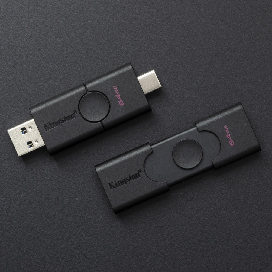 Clé USB Kingston DataTraveler Duo avec connecteur USB-A et USB-C DTDE/64 Go